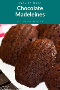 chocolate madeleines