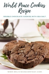 World Peace Cookies Recipe Double Chocolate Cookies with Sea Salt