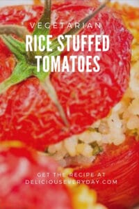 Rice Stuffed Tomatoes