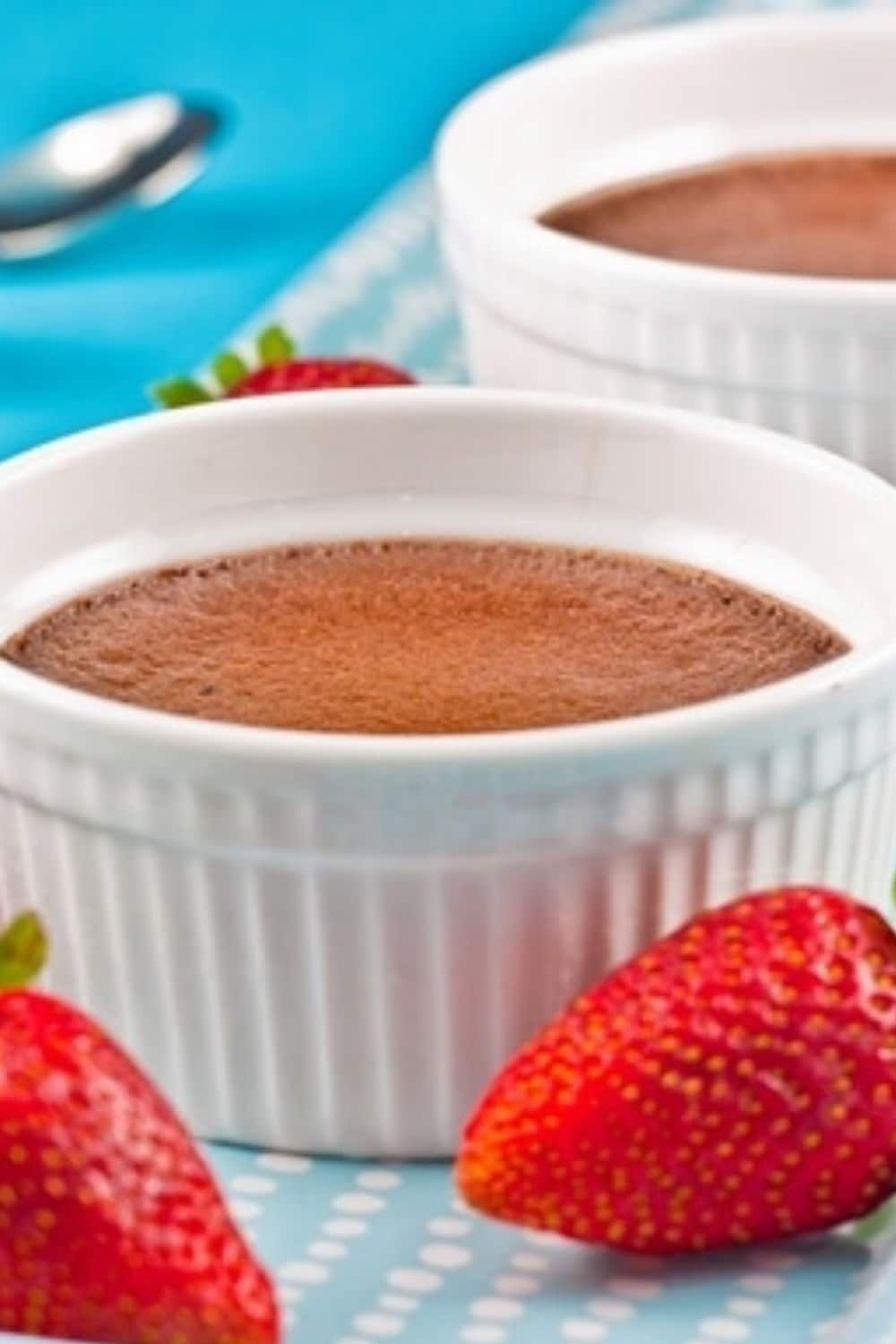 Chocolate Strawberry Pots de Crème
