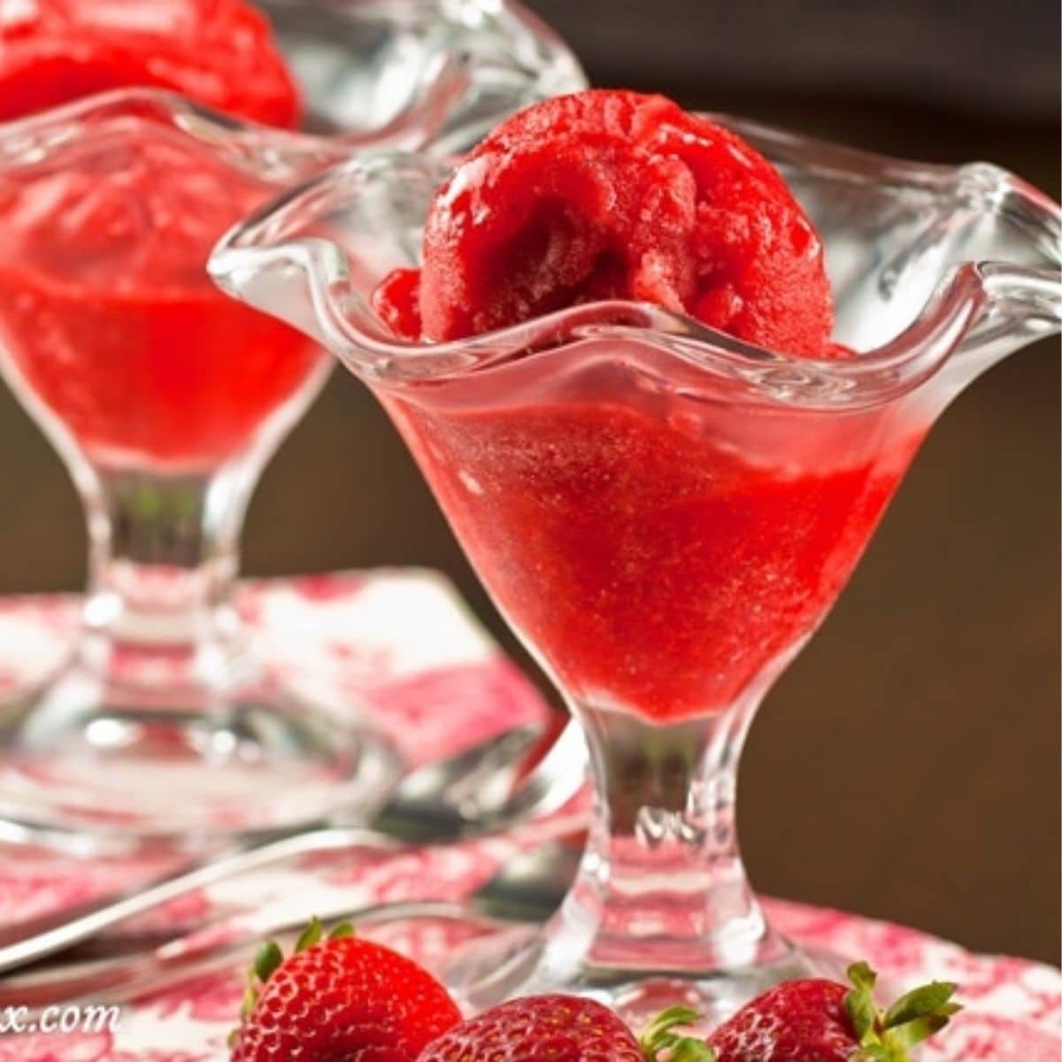 Strawberry Sorbet | Delicious Everyday