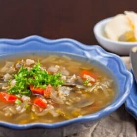 Brown Rice and Vegetable Soup