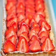 Rhubarb, Strawberry and Ricotta Tart