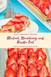Rhubarb, Strawberry and Ricotta Tart