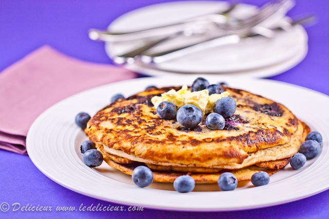 Blueberry pancake recipe
