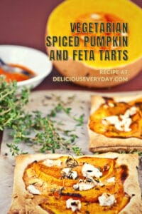Spiced Pumpkin and Feta Tarts