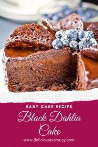 Black Dahlia Cake