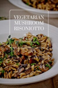 Mushroom Risoniotto - orzo risotto
