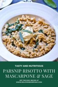 Parsnip Risotto with Mascarpone and Sage
