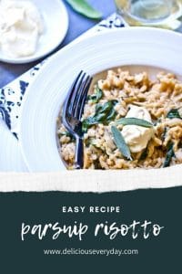 Parsnip Risotto with Mascarpone & Sage