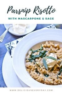 Parsnip Risotto with Mascarpone & Sage