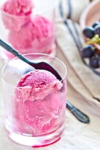 Grape and Pink Champagne Sorbet