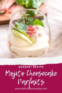 Mojito Cheesecake Parfaits