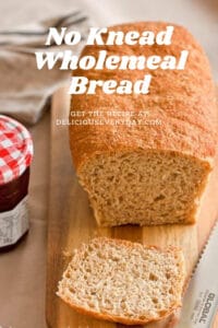No Knead Wholemeal Bread