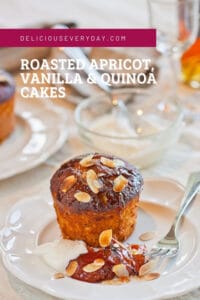 Roasted Apricot, Vanilla & Quinoa Cakes