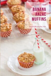 Banana ANZAC muffins