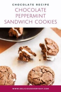 Chocolate Peppermint Sandwich Cookies 1000x1500px