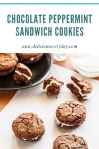 Chocolate Peppermint Sandwich Cookies 1000x1500px