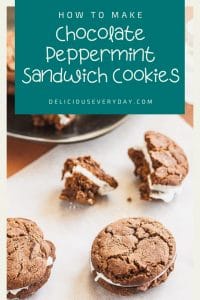 Chocolate Peppermint Sandwich Cookies