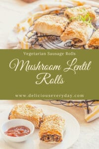 Mushroom Lentil Rolls