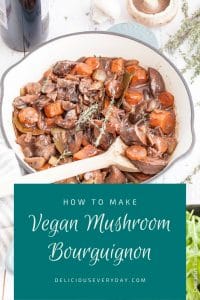 mushroom bourguignon recipe