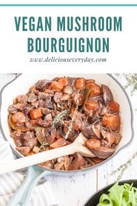 mushroom bourguignon recipe