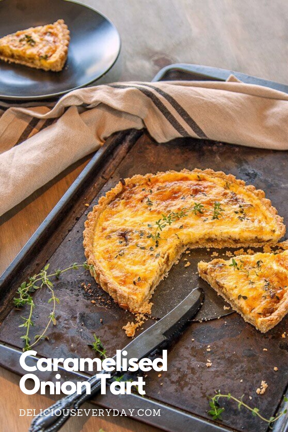 Caramelised Onion Tart Recipe | Delicious Everyday