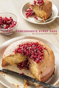 Pomegranate Syrup Cake