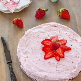 Strawberry Cloud Cake