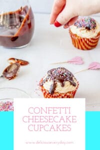 Confetti Cheesecake Cupcakes