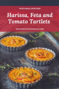 Harissa, Feta and Tomato Tartlets