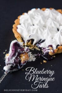 Blueberry Meringue Tarts