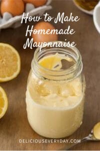 How to make homemade Mayonnaise