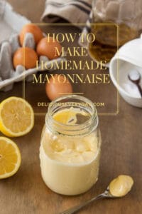 How to make homemade Mayonnaise