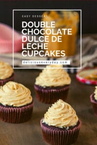 Double Chocolate Dulce de Leche Cupcakes