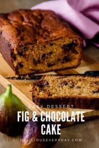Fig and Chocolate Cake recipe