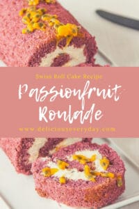 Passionfruit Cream Roulade