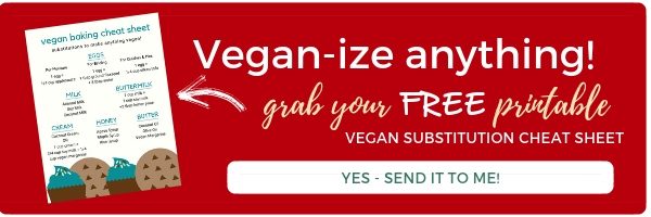 free printable vegan substitution cheat sheet