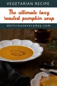 lazy roasted pumpkin soup