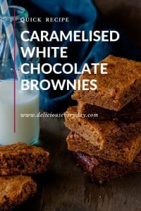 Caramelised White Chocolate Brownies