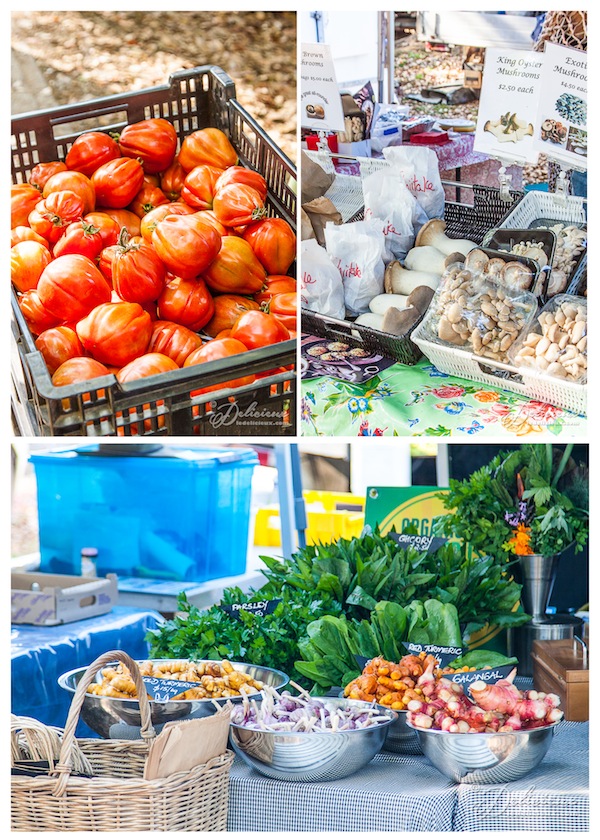 Fresh produce at Sample Food Festival Farmers Markets | deliciouseveryday.com