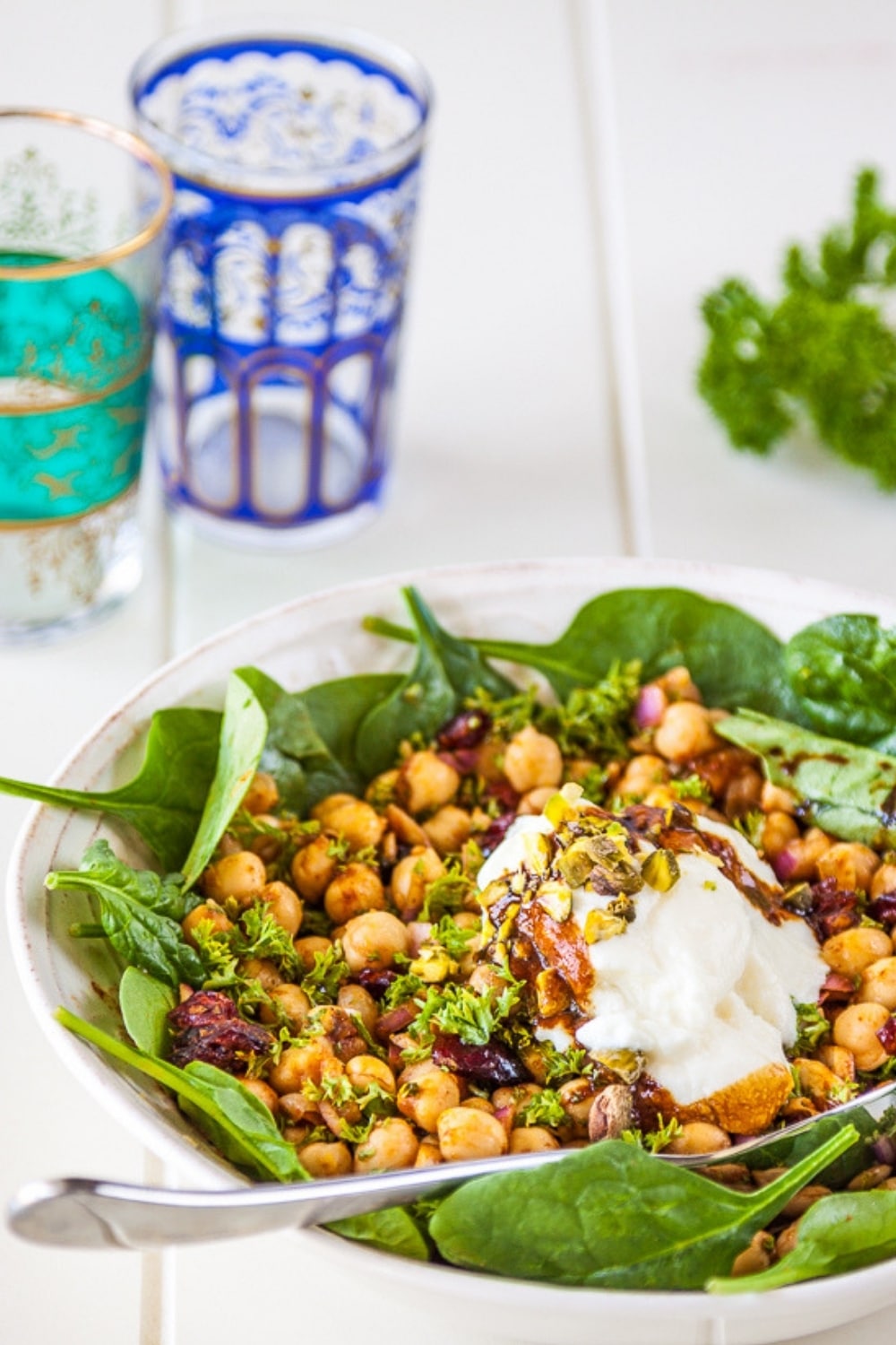 Moroccan Chickpea Salad | Easy Vegetarian Salad | Delicious Everyday