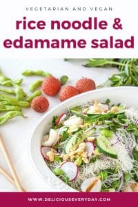 Rice Noodle and Edamame Salad
