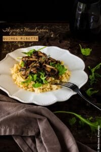Thyme and Mushroom Quinoa Risotto