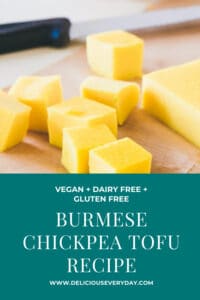 vegan Burmese Chickpea Tofu