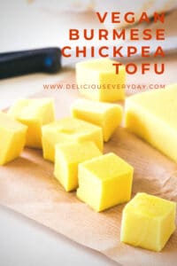 vegan Burmese Chickpea Tofu