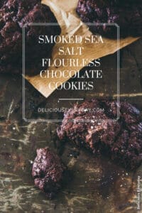 Flourless Chocolate Cookies with Smoked Sea Salt