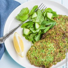 Pea and Mint Pancakes gluten free
