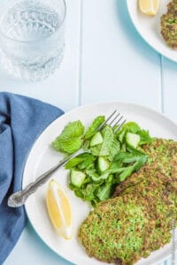 Pea and Mint Pancakes gluten free
