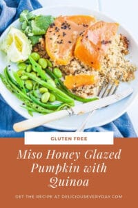 Miso Honey Glazed Pumpkin with Quinoa